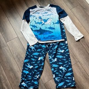 Nautica Boys XL (14/16) Shark PJs